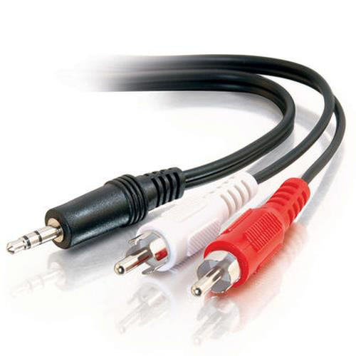 C2G 12ft 3.5mm/2xRCA câble audio 3,65 m 3,5mm Noir - 39943