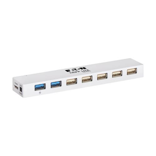 Tripp Lite  hub & concentrateur USB 3.2 Gen 1 (3.1 Gen 1) Micro-B 5000 Mbit/s Blanc - U360-007C-2X3