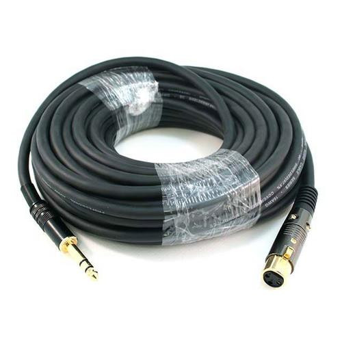 Monoprice  câble audio 15,24 m 6,35 mm TRS XLR (3-pin) Noir - 4774