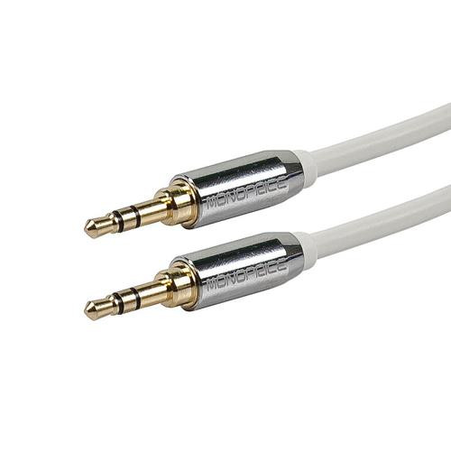 Monoprice  câble audio 1,8 m 3,5mm Blanc - 9297