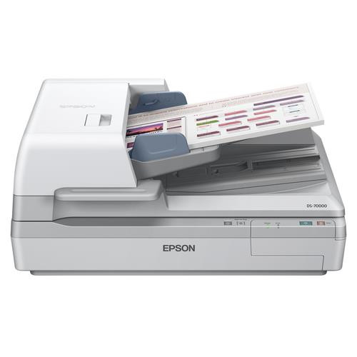 Epson WorkForce DS-70000 Scanner à plat et chargeur automatique 600 x 600 DPI A4 Blanc - B11B204321