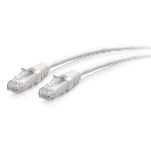 C2G Câble de raccordement Ethernet fin Cat6a non blindé (UTP) avec protection anti-accrochage de 3 m - Blanc - 30185
