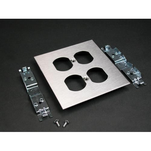 WIREMOLD  Plaque de commutation et obturateur Acier inoxydable - CS4046B-2