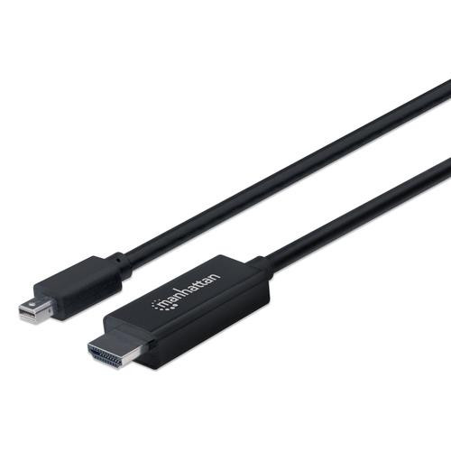 Manhattan  câble vidéo et adaptateur 1,8 m Mini DisplayPort HDMI Type A (Standard) Noir - 153232