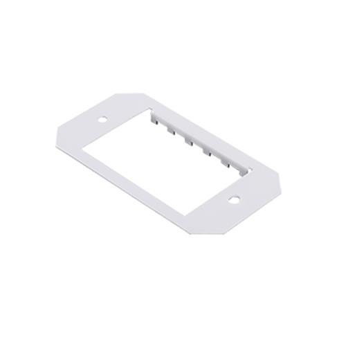 WIREMOLD  Plaque de commutation et obturateur Blanc - 8MOS