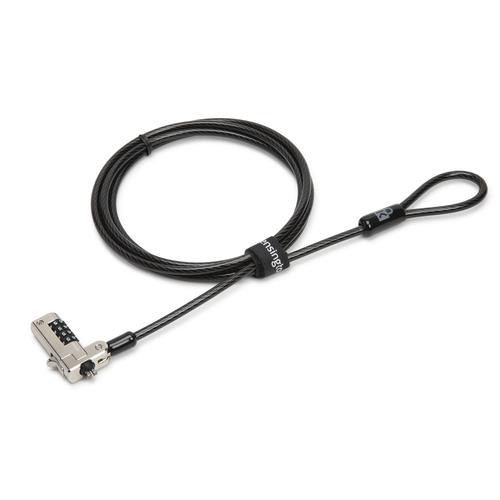 Kensington Câble de sécurité N17 ultra-fin et sérialisé à combinaison pour encoches Wedge - K68009WW