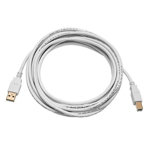 Monoprice  câble USB USB 2.0 3,048 m USB A USB B Blanc - 8617