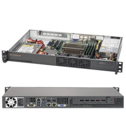 Supermicro 5019S-L Intel® C232 LGA 1151 (Emplacement H4) Rack (1 U) Noir - SYS-5019S-L Supermicro 5019S-L Intel® C232 LGA 1151 (Emplacement H4) Rack (1 U) Noir - SYS-5019S-L