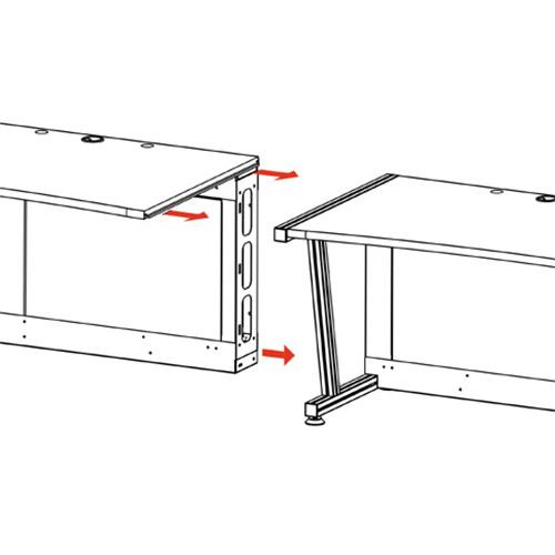 Middle Atlantic Products  bureau d'ordinateur - LD-4830DC-RA