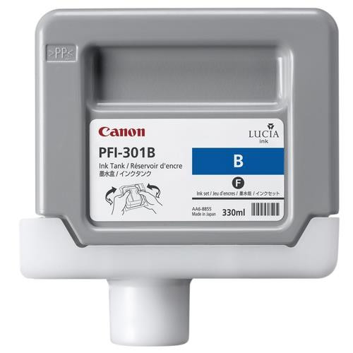 Canon PFI-301GY Pigment Blue Ink Cartridge cartouche d'encre 1 pièce(s) Original Bleu - 1494B001