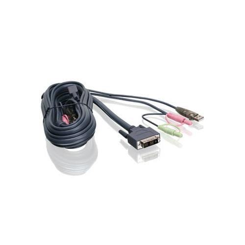 iogear  câble kvm Noir 1,8 m - G2L7D02UI