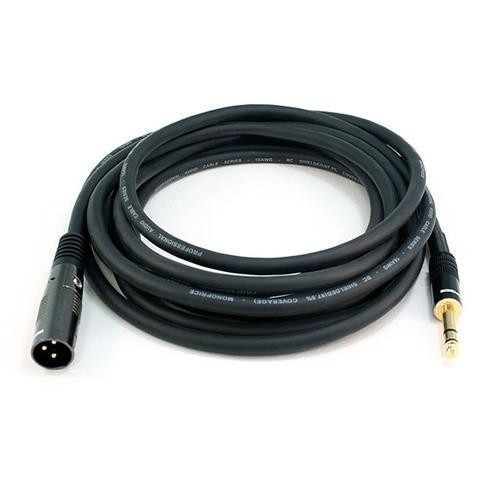 Monoprice  câble audio 4,57 m 6,35 mm TRS XLR (3-pin) Noir - 4763