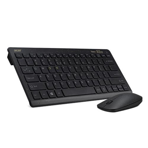 Acer  clavier Souris incluse RF sans fil QWERTY US International Noir - GP.ACC11.02I