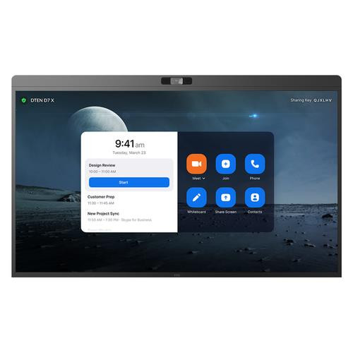 DTEN D7X 75” Windows Edition système de vidéo conférence Ethernet/LAN Système de vidéoconférence de groupe - DB71475E