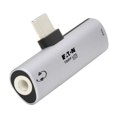 Tripp Lite  changeur de genre de câble USB Type-C 3.5mm + USB Type-C Argent - U437-001-C-V2