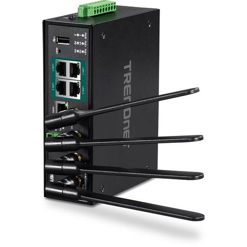 Trendnet  routeur sans fil Gigabit Ethernet Bi-bande (2,4 GHz / 5 GHz) Noir - TI-WP100