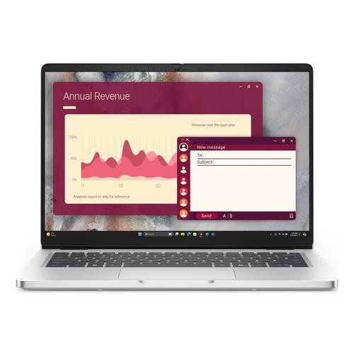 DELL Pro 14 PC14250 Intel Core Ultra 5 235U Ordinateur portable 35,6 cm (14") Full HD+ 16 Go DDR5-SDRAM 256 Go SSD Wi-Fi 6E (802.11ax) Windows 11 Pro Anglais américain Argent - R2RJH