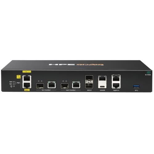 HPE Aruba Networking EdgeConnect 10108 1G 2x SFP 2x Combo 1G 2x RJ45 PoE+ SD-WAN Gateway - S0E23A