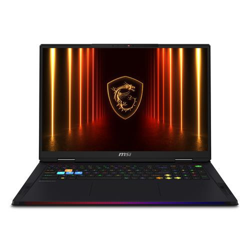 MSI Raider A18 HX A9WJG-037CA AMD Ryzen™ 9 9955HX3D Ordinateur portable 45,7 cm (18") UHD+ 64 Go DDR5-SDRAM 2 To SSD NVIDIA GeForce RTX 5090 Wi-Fi 7 (802.11be) Windows 11 Pro Noir - RAIDER A18 HX A9WJG-037CA