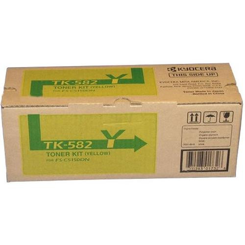 KYOCERA TK-582Y Cartouche de toner 1 pièce(s) Original Jaune - 1T02KTAUS0