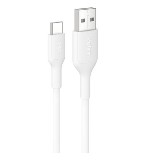 Belkin  câble USB 2 m USB A USB C Blanc - CAB021FQ2MWH