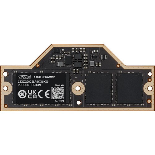 Crucial  module de mémoire 32 Go 1 x 32 Go LPDDR5X 7500 MT/s 262-pin LPCAMM2 - CT32G75C2LP5X