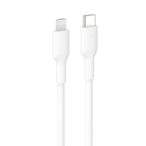 Belkin  câble Lightning 1 m Blanc - CAA021FQ1MWH