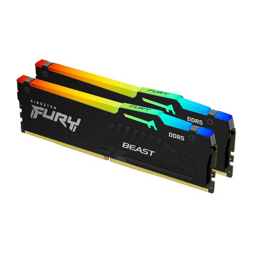Kingston Technology FURY Beast 64GB 5600MT/s DDR5 CL40 DIMM (Kits de 2) RGB - KF556C40BB2AK2-64