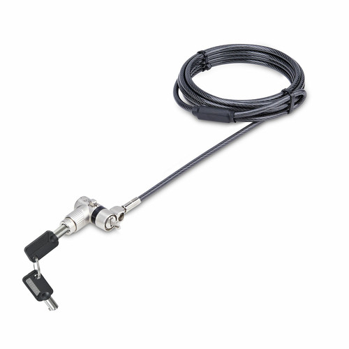 StarTech.com UNIVMK25-LAPTOP-LOCK – Lot de 25 Antivols Universels de 2m pour Ordinateur Portable, Serrure Universelle à Clé Maîtresse, Sécurité Informatique, Compatible avec Noble Wedge®/Nano/K-Slot, Câble Antivol Résistant aux Coupures