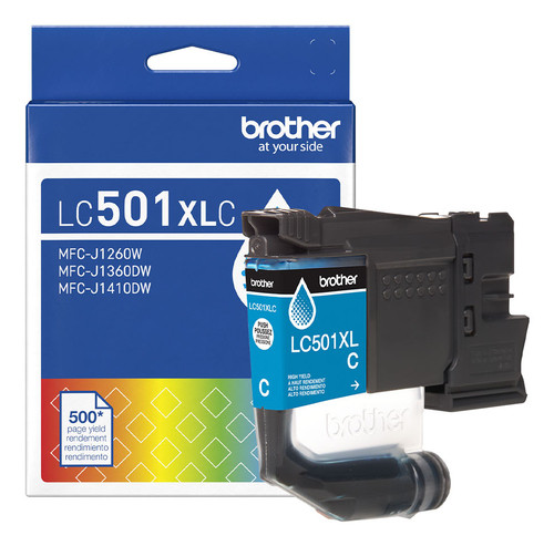Brother  cartouche d'encre 1 pièce(s) Original Rendement élevé (XL) Cyan - LC501XLCS