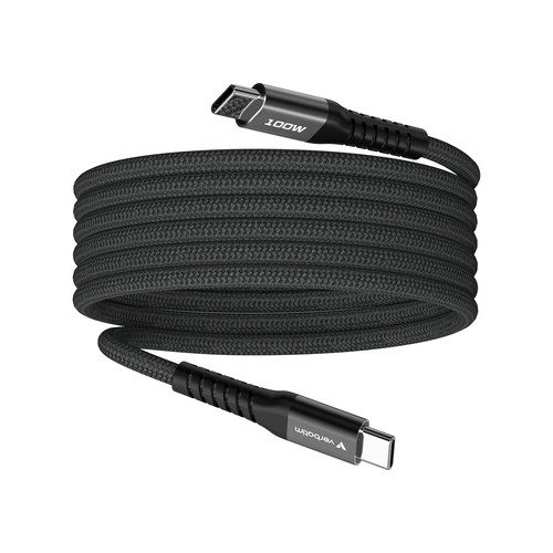Verbatim 31863 – Câble USB USB 2.0 1,2 m USB C 0,48 Gbit/s 100 W Noir
