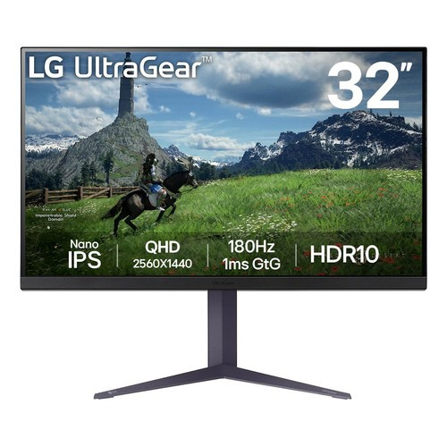 LG  écran plat de PC 80 cm (31.5") 2560 x 1440 pixels Quad HD LED Gris, Violet - 32GS85Q-B