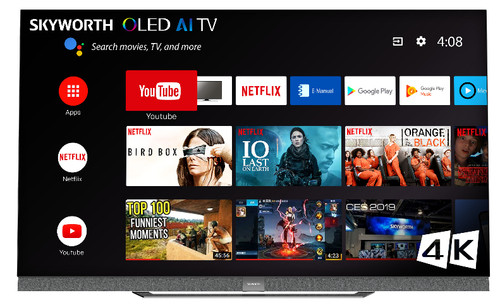 55S9A – Skyworth TV 139,7 cm (55") 4K Ultra HD Smart TV Wifi Noir