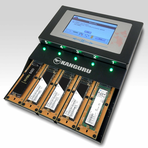 KCLONE-4NVME – IStorage Kanguru Clone 4 Duplicateur hdd/ssd Noir 4 copies