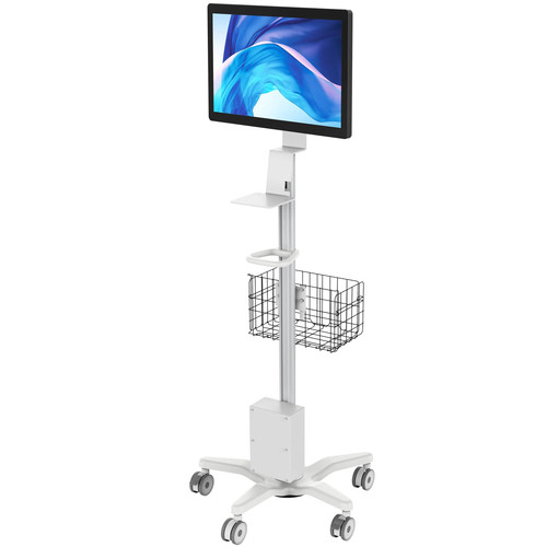 CTA Digital PAD-MEDRCBW – Chariot et support multimédia Blanc Tablette Panier multimédia