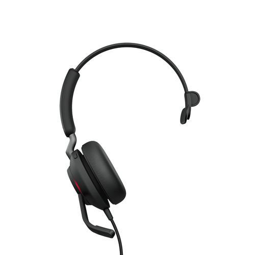 Jabra 24189-899-799-01 – Evolve2 40 SE MS Mono Casque Avec fil Arceau Appels/Musique USB Type-C / USB Type-A Noir