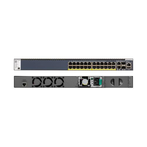 NETGEAR M4300-28G-PoE+(1000W)/US/EMEA Géré Gigabit Ethernet (10/100/1000) Connexion Ethernet, supportant l'alimentation via ce port (PoE) 1U Noir - GSM4328PB-100NES