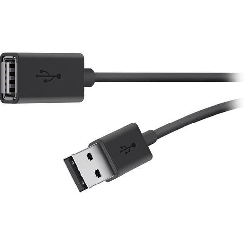 Belkin USB 2.0 A M/F 3m câble USB USB A Noir - F3U153BT3M