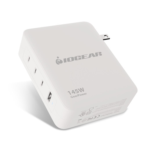 IOGEAR GPAWC145W – Chargeur d'appareils mobiles Universel Blanc Secteur Charge rapide Intérieure