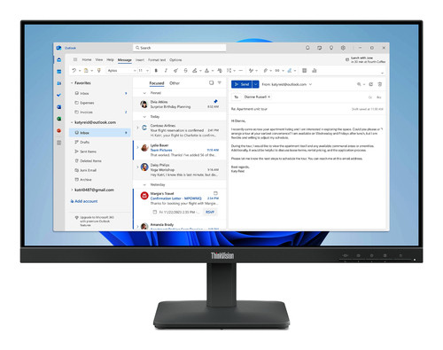 Lenovo 64B5KAR1UZ – ThinkVision S24-4e Moniteur
