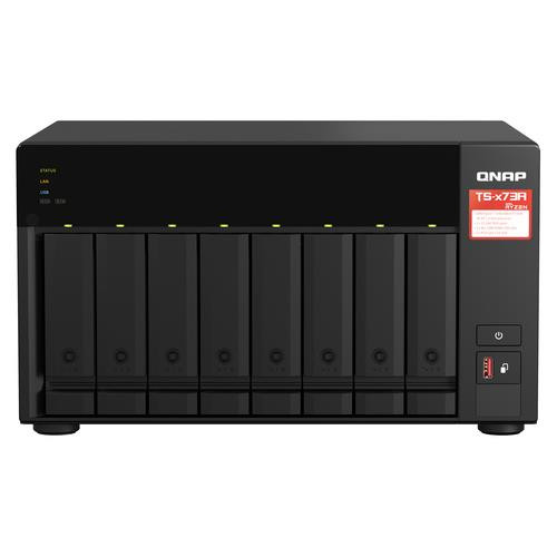 QNAP TS-873A NAS Tower Ryzen Embedded V1500B 8 Go DDR4 0 To QuTS hero Noir - TS-873A-SW5T-US
