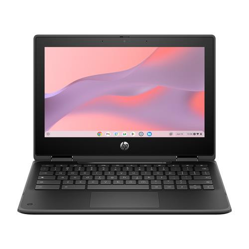 HP Fortis x360 G5 Intel® N N100 Chromebook 29,5 cm (11.6") Écran tactile HD 8 Go LPDDR5x-SDRAM 64 Go eMMC Wi-Fi 6E (802.11ax) ChromeOS Noir - A12VHUT#ABA