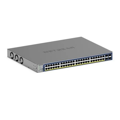NETGEAR GS752TXPv3 Géré L2/L3/L4 10G Ethernet (100/1000/10000) Connexion Ethernet, supportant l'alimentation via ce port (PoE) 1U Noir - GS752TXP-300NAS
