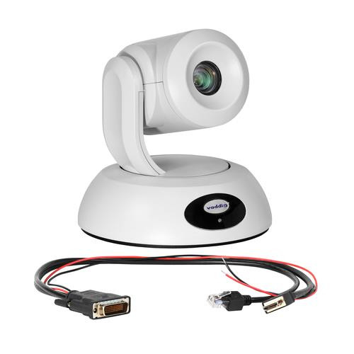 Vaddio RoboSHOT Video Conferencing Camera - 60 fps - White - 1920 x 1080 Video - Exmor R CMOS Sensor 99999400500W webcam - 999-99400-500W