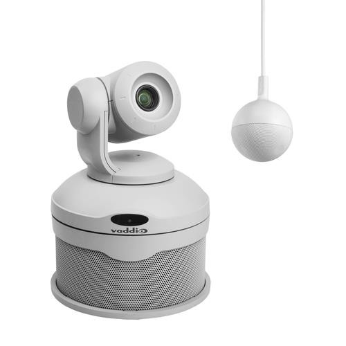 Vaddio Conference Shot AV Bundle - White Ceiling Mic 1 webcam - 999-99950-100W