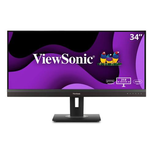 Viewsonic VG Series  écran plat de PC 86,4 cm (34") 3440 x 1440 pixels Wide Quad HD LED Noir - VG3456A