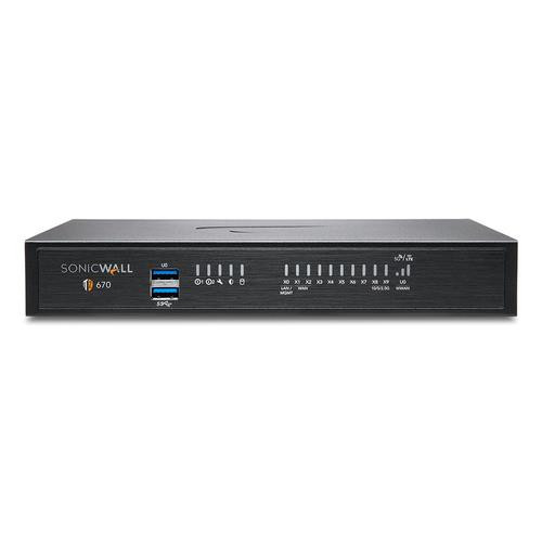 SonicWall TZ670 pare-feux (matériel) Bureau 5 Gbit/s - 03-SSC-3029
