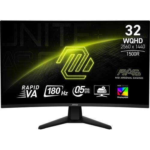MSI  écran plat de PC 80 cm (31.5") 2560 x 1440 pixels Wide Quad HD Noir - MAG 32CQ6F