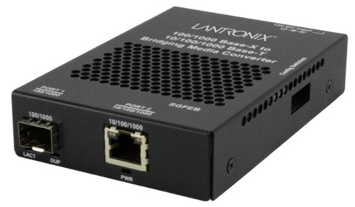 LANTRONIX SGFEB1039-130-NA – Convertisseur de support réseau 1000 Mbit/s Multimode Noir