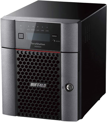 Buffalo WS5420DN48W5 – TeraStation WS5420DN NAS Bureau Intel Atom® C3338 8 Go DDR4 48 To HDD Windows Server IoT 2025 Noir